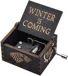 fezlens Game of Thrones Box Music, Hand Crank Engraved Box Music Best Birthday Christmas