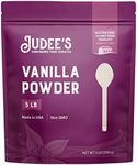 Judee's Premium Vanilla Powder 5 lb - Non-GMO and Made in the USA - Gluten-Free and Nut-Free - Add Extra Vanilla Flavor to Baked Goods, Coffee, Yogurt, Smoothies, and Protein Shakes