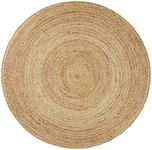 Rug Culture Atrium Polo Round Rug, 150 cm Length x 150 cm Width, Natural