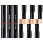 ONLYOILY 6 colors contour stick, concealer contour highlighter stick, face highlighters, double-end make up concealer contouring sticks cream,3pcs