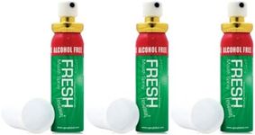 3 x FRESH MINT BREATH SPRAY ALCOHOL FREE ANTIBACTERIAL BAD BREATH & SMOKERS 20ml