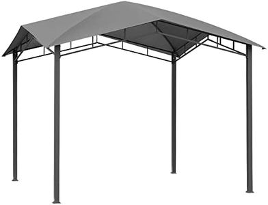 Outsunny 3x3(m) Outdoor Gazebo Garden Pavilion Sunshade Canopy Tent with Steel Frame, Grey