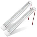 Linkstyle 2PCS 12V Interior LED Light Bar, 108 LED Strip Light with ON/Off Switch, for Van Car Auto Camper Bus Caravan