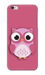 PRINTFIDAA Pink Cute owl Printed Designer Hard Case for Apple iPhone 6 (4.7") / iPhone 6S (4.7") Back Cover -(3T) GOD1007