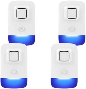 Ultrasonic Pest Control Repeller Plug in, Electronic ​Rodent Repellent​ for ​Indoor​ Home, ​Mosquito Repellent​, ​Cockroach Killer, ​Spider Repellent (4 Pack-1)