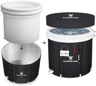 Arcwilderness Foil Cold Plunge Tub - 130 Gal XL Ice Bath Tub for Athletes, Heat Reflective Ice Pod with Cover, Replaceable Inner Liner, Insulated Ice Tubs for Cold Plunge