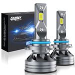FAHREN 9006 HB3 LED Headlight Bulbs, 50000LM Super Bright 9006 LED Bulb with Canbus Driver, 360° Adjustable Light Angle Halogen Replacement Kit, 6500K White IP68 Waterproof, Pack of 2