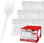 Disposable Sporks (500 Pack) White 