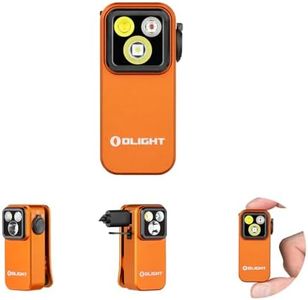 OLIGHT Oclip Pro EDC Flashlight Clip-on Light, Rechargeable 500 Lumens with Three Lighting Solutions Type-C Charging, Magnetic Flash Lights for Signaling, Cycling, Outdoor or Indoor Use(Orange)