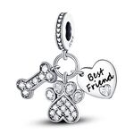 MULA 925 Sterling Silver Charms for Bracelets Handbag Dangle Pendants Beads Cute Cat Turtle Charms Jewelry for Women