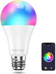 WiFi Smart Light LED Bulbs E27, Meross Smart Bulb 810Lumen Compatible with Amazon Alexa Google Home SmartThings Dimmable Color Changing