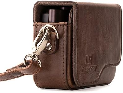 MegaGear MG1222 Canon PowerShot G9 X Mark II, G9 X Leather Camera Case with Strap - Dark Brown