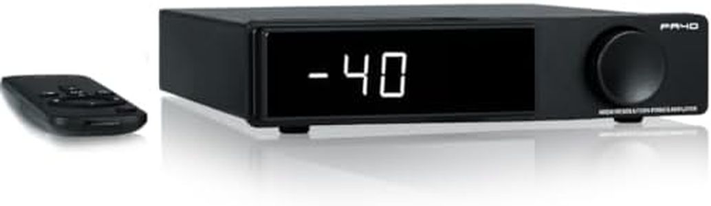SMSL PA40 Class D Power Amplifier, 165Wx2 Stereo Amplifier for Passive Speakers, with MA5332 Chip/EQ/Bass Treble Control/Built-in Power Supply