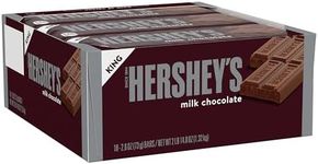 HERSHEY'S Milk Chocolate King Size, Candy Bars, 2.6 oz (18 Count)