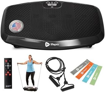 Lifepro Hovert 3D Vibration Plate Exercise Machine — Whole Body Vibration Platform Machine with Dual Motors, 99 Speeds & Resistance Bands — Vibrating Plate for Lymphatic Drainage and Muscle Toning