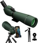 20-60X80 Spotting Scope for Shooting Hunting - Spotter Scopes with Tripod Phone Adapter Waterproof HD Scope for Bird Watching Wildlife Scenery