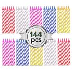 Birthday Candle - 144 Count Mix Color Birthday Candles for Cake, Cake Candle for Birthday, Party Small Candles…