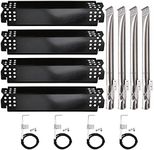 Grill Replacement Parts for Home Depot Nexgrill 720-0830H 720-0783E 720-0888 720-0888n 720-0864 720-0864M, 4-Pack Heat Plate Shields Grill Burners Ignition Parts for Nexgrill 4 Burner 720-0830H