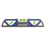 WORKPRO 10-Inch Magnetic Torpedo Level, Patented Double-View Design, Die-Cast Aluminum Alloy Construction, 3 Bubble Vials for 0°/90°/45° Measurements