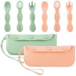 PandaEar 6 Pack Silicone Baby Spoon