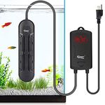 hygger Fully Submersible Aquarium Heater with External Temperature Display Controller Upgraded Double Tubes Quartz Heating Element 800W for 80-190 Gallon, Suitable for Marine and Freshwater Tank