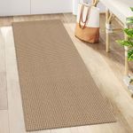 KOZYFLY Boho Hallway Runner Rug 2x5 ft Washable Hallway Carpet Runner Natural Rubber Backed Kitchen Rug Cotton Entryway Runner Rugs Floor Rugs for Kitchen Bathroom Entryway Bedroom