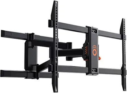 ECHOGEAR Full Motion Articulating TV Wall Mount Bracket for TVs Up to 82" - Smooth Extension, Swivel, & Tilt - Wall Template for Easy Install - Centers & Levels After Mounting Plus Hides Your Cables