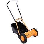 FALCON ‎EASY-28 11" Manual Cylindrical Lawn Mower 300mm Grass Cutting Machine with 20L Catcher Box for Maintaining Garden Yard Farm Upto 150 Square Meters