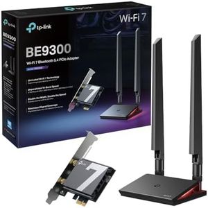 TP-Link Archer TBE550E PCIe Adattatore BE9300Mbps WiFi 7, Scheda Bluetooth 5.4, WPA3, Antenne Multi-Direzionali, Indicatore Luminoso Status Wi-Fi, Scheda WiFi PC Fisso, Supporta Windows 11(64-bit)