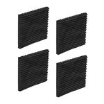 Air Jade 4 Pack Rubber Anti-Vibration Pads,Heavy Duty All-Rubber Vibration Isolation Mats for HVAC,Washers, Compressors,Treadmills,Air Conditioner Units (4" x 4" x 3/8")