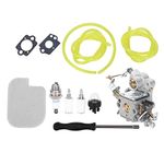 Carburetor Replacement Accessory, Carburetor Chainsaw Parts, Garden Chainsaw Carburetor Kit for Poulan Pro PP4218A PP4018 PP3516AVX P3416 PP3816 P3314