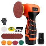 Cordless Polisher & Cleaner Kit, 16.8V 3.0Ah Rechargeable Batteries, 20 Accessories, 3" Mini Cordless Buffer Polisher for Car Detailing, 3500PRM High Speed for Polishing/Sanding/Waxing/Cleaning