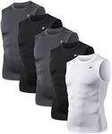 TELALEO 5 Pack Men's Athletic Compr