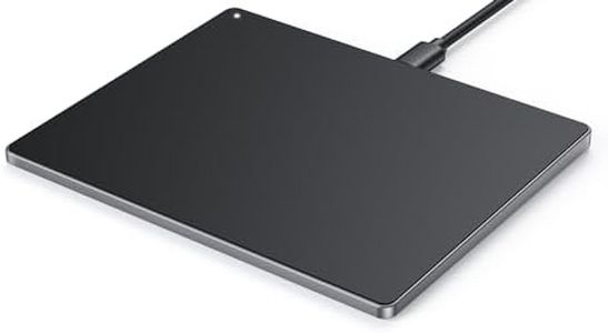 seenda Trackpad, External USB Touchpad High Precision Aluminum Track Pad with Multi-Touch Navigation Plug and Play for Windows 11/10 Desktop/Laptop/Notebook Computer PC (Black)