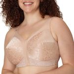 Playtex Women's 18 Hour Comfort Strap Wire Free Bra, Cafe Au Lait,42DDD