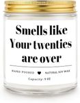 Homsolver 30th Birthday Gifts for Women Men, 9OZ Lavender Scent Happy Birthday Candles with 50+ Hours Burn Time, Unique Handmade 30th Birthday Decorations for Her Him, Friend, Sister, Wife, Husband