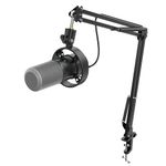 FIFINE Podcast Microphone K688 with Boom Arm, USB/XLR Dynamic Mic Kit with Mute Button, 3.5mm Headphones Jack for Studio/Music Recording/Streaming Compatible with PC/Computer/XLR Mixer - K688CT