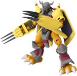 Anime Heroes Bandai Digimon WarGreymon Action Figure | 6.5'' Tall WarGreymon Articulated Anime Figure With Extra Set Of Hands And Accessories | Collectable Anime Merch Digimon Figure Wargreymon