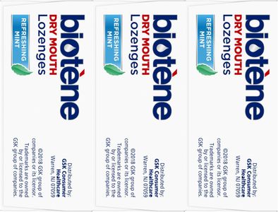 Biotène Dry Mouth Lozenges, Mint Flavor – 27 Count