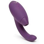 Womanizer InsideOut Clitoral Sucking Vibrator for Women - Vibrating Sex Toy for Clit and G-spot Stimulation - Rabbit Vibrator with 12 Intensity Levels - Waterproof - Woman Adult Sex Toy - Purple