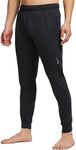 Nike Men Yoga Dri-FIT Pants (X-Large, Off Noir/Black)