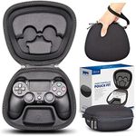 sisma Carry Case Compatible with PS4 Wireless Controller, Dual Shock 4 Controller Holder Travel Protective Case Storage Bag Home Safekeeping