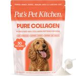 Collagen for Dogs Powder 180g | Pat's Pet Kitchen Pure Hydrolysed Collagen Peptides | Joint, Skin & Gut Support | Tasteless & Odourless Dog Supplement | Made in England | Includes Scoop