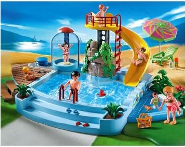 Playmobil - 4858 - Jeu de Construction - Piscine avec Toboggan