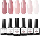 Modelones Gel Nail Polish, 6 Colors