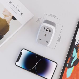 UK to Australia Plug Adapter with USB-C – Travel Power Converter