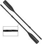 Oceansouth Flat Blade Boat Oars with Oar Sleeves 2 Pieces Detachable (1 Pair) (Oar Length 7')