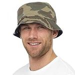 Rjm Mens Reversible Camouflage Bucket Bush Summer Sun hat (L/XL)