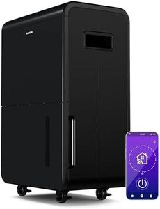 Klarstein DryFy Grand Smart 70L Dehumidifier - WiFi App Control, 8L Tank, 24h Timer, Portable for Home, Bedroom, Bathroom, Rooms 60-90m², Quiet, Efficient