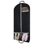 Garment Bags Hanging Clothes Travel, 50.4 Inch Long Suit Bags Cover for Women Dresses and Men Coats